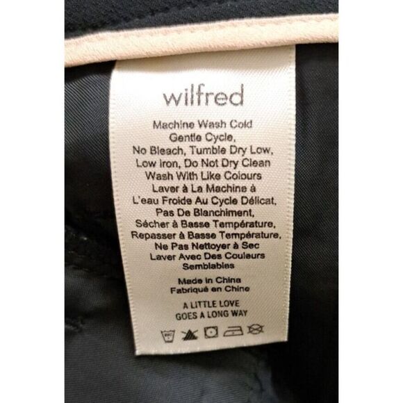 Aritzia Wilfred Pants Size 4 Black Tuxedo Red Stripes Dress Trousers - Picture 11 of 12